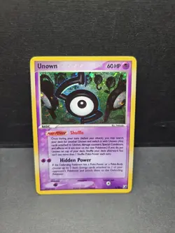 Pokemon 2005 EX Unseen Forces #S/28 Unknown-Holo Card - MP - Image 1