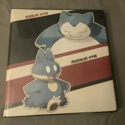 ULTRA PRO POKEMON Snorlax Munchlax 3-RING BINDER CARD HOLDER With 50 Fresh Pages - Image 1