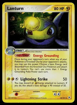 Pokemon Card - Lanturn Hidden Legends 38/101 Reverse Holo - Image 1
