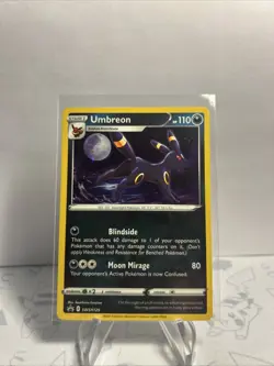 Pokemon TCG Sword & Shield Umbreon Holo Black Star Promo Card SWSH129 - Image 3