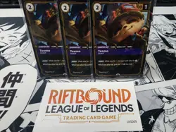 Riftbound League of Legends TCG Teemo Promo Cards x3+sticker 197/298 English NM - Image 2