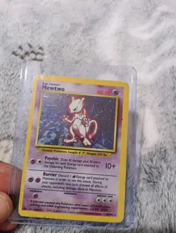 Pokemon Mewtwo Base Set Holo Rare Card 10/102 1995 - Image 2