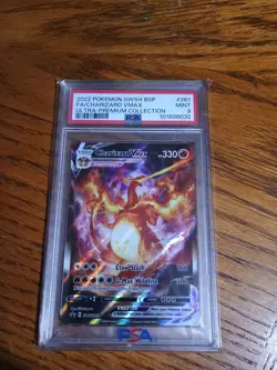 2022 Pokemon Charizard VMAX PSA 9 Holo Premium Collection Card - Image 2