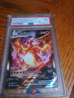 2022 Pokemon Charizard VMAX PSA 9 Holo Premium Collection Card - Image 5