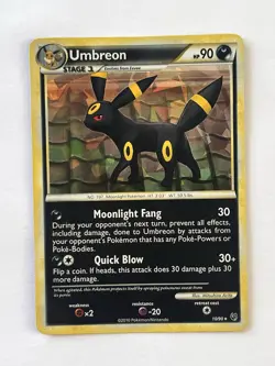 Umbreon 10/90 Holo Rare Undaunted Cracked Ice Holo Pokemon Card - Image 1