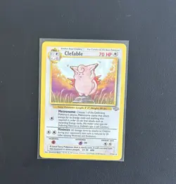 Pokemon TCG Clefable Jungle 17/64 Unlimited Regular Card - Image 1