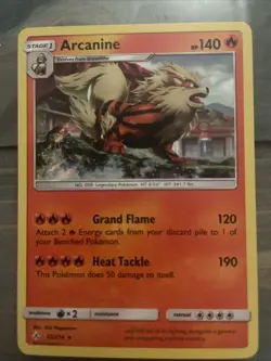 Arcanine 22/214 Sm-Unbroken Bonds Reverse Holo Rare - Pokemon Card - Image 1