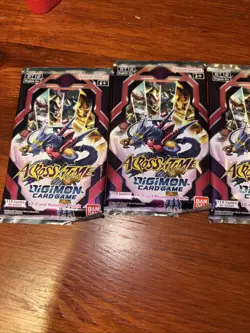 Digimon Across Time Card Game Booster Packs - LOT of 5 NEW + SEALED! - Image 2