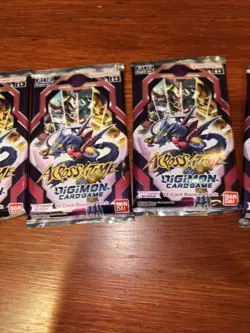 Digimon Across Time Card Game Booster Packs - LOT of 5 NEW + SEALED! - Image 3