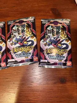 Digimon Across Time Card Game Booster Packs - LOT of 5 NEW + SEALED! - Image 4