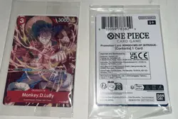 SEALED Monkey.D.Luffy - P-006 (Retail Promo) - One Piece (2) Promotion Cards - Image 1