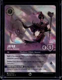 Disney Lorcana Into the Inklands Jafar Enchanted 208/204 - Image 1