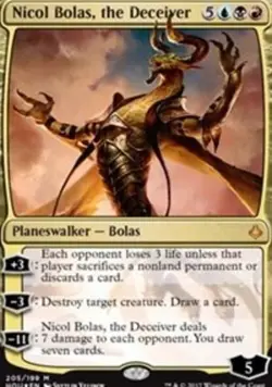 Nicol Bolas, the Deceiver - Foil - Planeswalker Deck Exclusive LP, English MTG P - Image 1