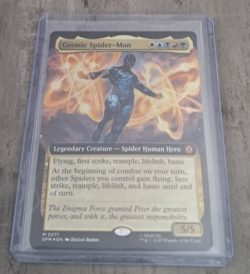 Magic the Gathering Cosmic Spider-Man Marvel's Spider-Man Extended Art FOIL MTG - Image 1