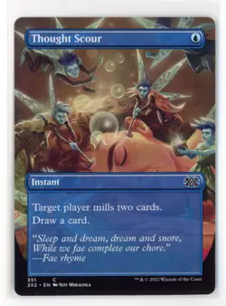 MtG 2x2 Thought Scour #351 Borderless Non - Foil - Image 1