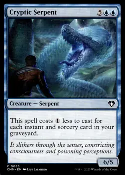 2023 MTG Cryptic Serpent Commander Masters Common #83 - Image 1