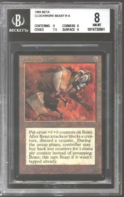 Magic MTG Beta Clockwork Beast BGS 8 (9, 8, 7.5, 9) NEAR MINT NM - Image 1