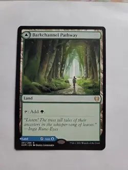 MTG - Barkchannel Pathway - Kaldheim Regular - Rare #251 - Image 1