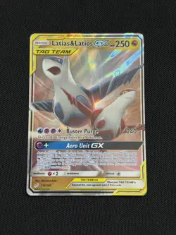 Pokemon Latias & Latios GX Holo Card 113/181 Team Up Sun and Moon - Image 1