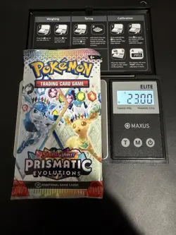23.00g HEAVY Pokemon TCG Prismatic Evolution Booster Pack Possible GOD/DEMI pack - Image 1