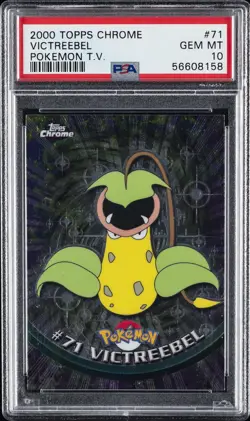 2000 TOPPS CHROME POKEMON T.V. #71 VICTREEBEL PSA 10 - Image 1