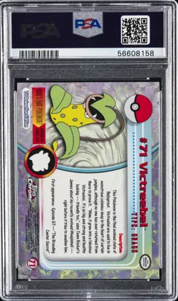 2000 TOPPS CHROME POKEMON T.V. #71 VICTREEBEL PSA 10 - Image 2