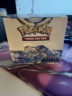 Sealed Pokemon TCG Sword & Shield Silver Tempest Booster Box 36 Packs Factory - Image 1