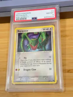 2004 Pokemon Pop Series 1 3 Rayquaza PSA 8 NM-MT - Image 3