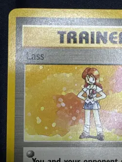 Lass 75/102 Pokemon Base Set WOTC Trainer Rare MP - Image 4
