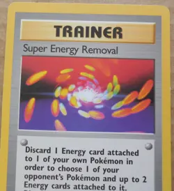 Super Energy Removal 79/102 Rare Non-Holo Base Set Pokemon Trainer LP - Image 2