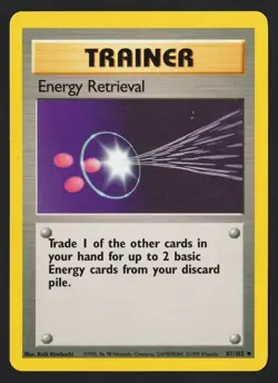 Energy Retrieval 81/102 Base Set 1999 - Pokemon TCG - Image 1