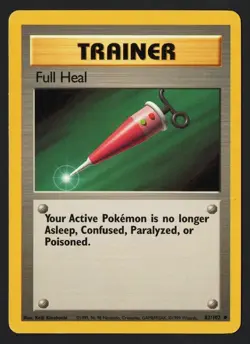 Full Heal 82/102 Base Set 1999 - Pokemon TCG - Image 1