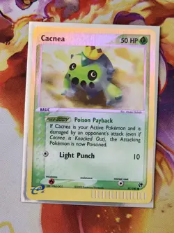 Cacnea 57/100 Reverse Holo EX Sandstorm Pokemon 2003 - Image 1
