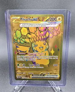 Pikachu ex 179/131 - Prismatic Evolutions Gold Hyper Rare Pokemon TCG NM - Image 1