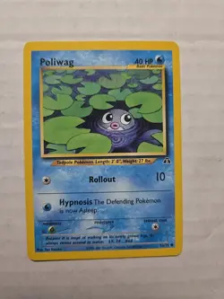 Pokemon TCG Poliwag Neo Discovery 62 Regular Unlimited Common - - Image 1