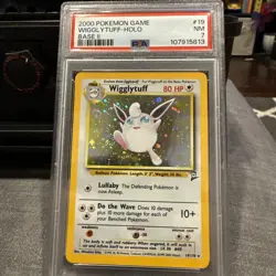 2000 POKEMON BASE SET 2 #19 WIGGLYTUFF-HOLO PSA 7 - Image 1