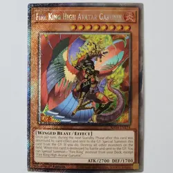 Fire King High Avatar Garunix - RA04-EN194 - NM - Platinum Secret Rare - 1st ed - Image 1