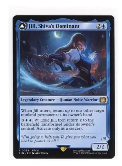 Jill, Shiva's Dominant R 0058 Regular Final Fantasy Magic the Gathering MTG Card - Image 1