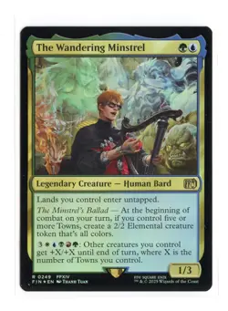 The Wandering Minstrel R 249 Foil Final Fantasy MTG Card NM - Image 1