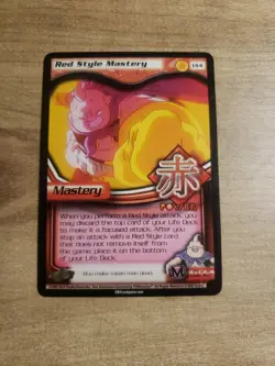 DBZ. DragonBall Z. 3 Card "Mastery" Lot. Red, Blue, Orange. Unlimited Rare 2003 - Image 2