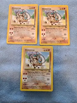 3X Hitmontop Pokemon TCG Black Star Rare Promo Cards #37 Regular - Image 1