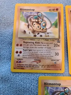 3X Hitmontop Pokemon TCG Black Star Rare Promo Cards #37 Regular - Image 2