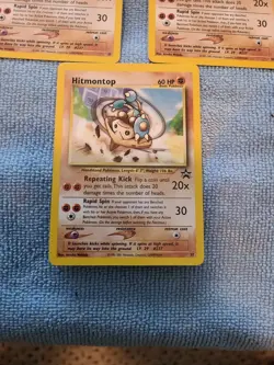 3X Hitmontop Pokemon TCG Black Star Rare Promo Cards #37 Regular - Image 4