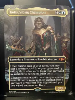 Kotis Sibsig Champion BORDERLESS NM/M Tarkir Dragonstorm MTG Magic Card - Image 1