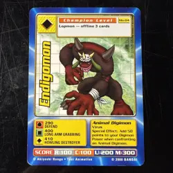 Endigomon Mo-04 | Digimon Movie Promo Card | Digi-Battle Series | Bandai 2000 - Image 1