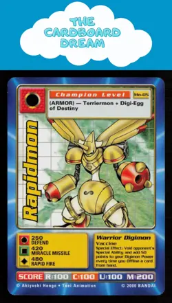 Rapidmon Digimon Digi-Battle Movie Promo Card MO-04 TCG MP - Image 1