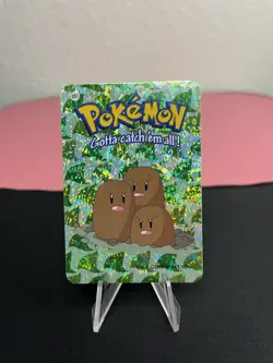 Dugtrio #51 - Vintage Vending Machine Prism Sticker 2000 - Pokemon Card - Image 1