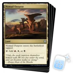 NOMAD OUTPOST X4 Dominaria United: Commander Magic MTG MINT CARD - Image 1