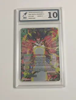 KING VEGETA INVASIONS COMMAND BT15-063 Dragon Ball RKT 10 Graded Super Rare 2021 - Image 2