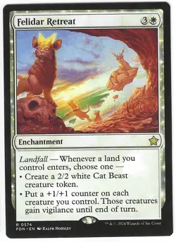 Magic the Gathering MTG - Foundations: Felidar Retreat Rare Card #574 - Image 1